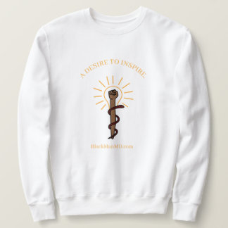 ブラック・マン、M.D.ホワイトユニセックス・スウェットシャツ スウェットシャツ