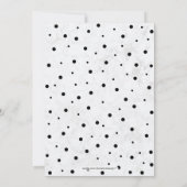 ブラック & マーブル | 50周年サプライズ結婚記念日 招待状 (裏面)