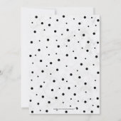 ブラック&マーブル | 50thサプライズ結婚の記念日 招待状 (裏面)