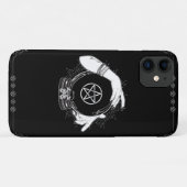 ブラック ミスティック占い師 神秘的な水晶玉 Case-Mate iPhoneケース (裏面(横))