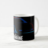 ブラック ミス フィエロライン コーヒーマグカップ (正面右)