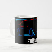 ブラック ミス フィエロライン コーヒーマグカップ (正面左)
