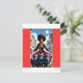 ブラック・ミセス・クロースとブラック・パンザーズのクリスマスカード シーズンカード (スタンド正面)