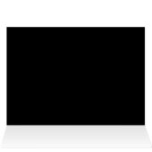 ブラック ミニマリスト ウェディング | 筆記体リザーブドサイン (内部横(上))