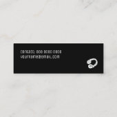 ブラック&ミニマルDJ スキニー名刺 (裏面)