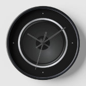 ブラック・ミュージック・スピーカー 壁時計 (正面)