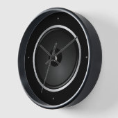 ブラック・ミュージック・スピーカー 壁時計 (傾斜)