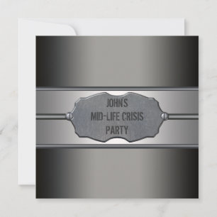 ブラック·ミータル·マンズ40歳誕生日パーティー 招待状