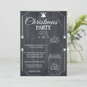 ブラック メイソンジャー クリスマスパーティー 招待状 (スタンド正面)