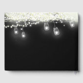 ブラック・メイソン・ジャー結婚・ザ・スターズの写真 ゲストブック (裏面)