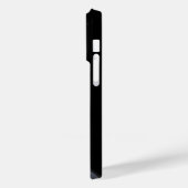 ブラック メタル幾何学モノグラム Case-Mate iPhoneケース (裏面 / 左)
