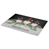 ブラック・メリークリスマス・レッド・バッファロー・プレイド・格言・レック、 カッティングボード (角)