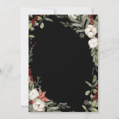 ブラック・メリークリスマス | 冬のフローラと写真 シーズンカード (裏面)