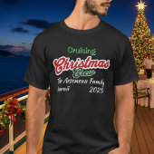 ブラック メリークルーズ クリスマス 名入れTシャツ Tシャツ