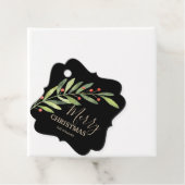 ブラック・メリー・クリスマスブラケットホリーとベリー フェイバータグ (インサイチュ)