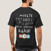 ブラック メンズTシャツ Tシャツ (裏面)