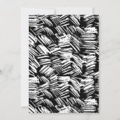 ブラック | モダンな破線の写真卒業 案内状 (裏面)