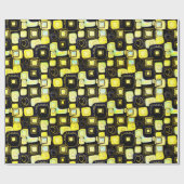 ブラック | モダンフェイクグリッター&オプラルラッピング紙 ラッピングペーパー (フラット)