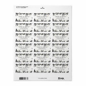 ブラック&モダン金ゴールドパイン&ベリーホリデーアドレス ラベル (フルシート)