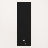 ブラック モダン オーダーメイド ヨガマット (正面)