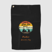 ブラック モノグラム ゴルフ タオル | バチェラー ウィークエンド (正面)