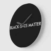 ブラック・ライブス・物質時計、BLM ラージ壁時計 (傾斜)