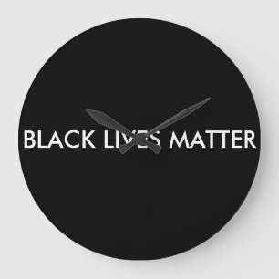 ブラック・ライブス・物質時計、BLM ラージ壁時計