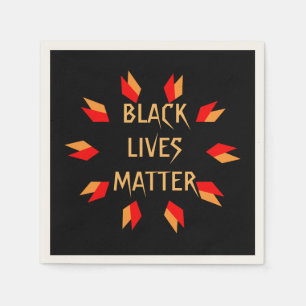 ブラック·ライブズ·マター スタンダードカクテルナプキン