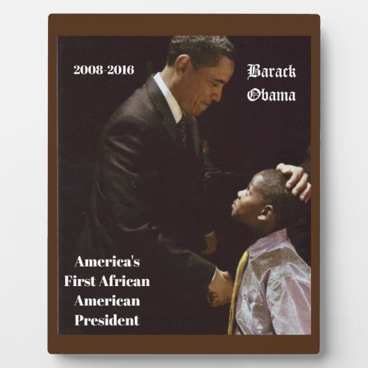 ブラック・ライブズ・マター  バラク・オオバマ フォトプラーク (正面)