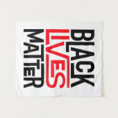 ブラック·ライブズ·マター|平等な権利 タペストリー (正面(横))