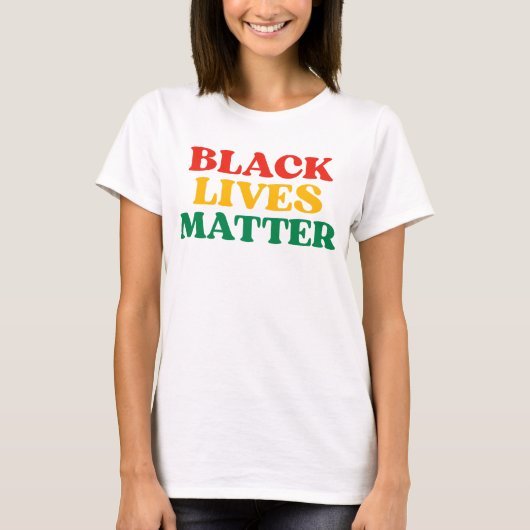 ブラック・ライブズ・マター Tシャツ (正面)