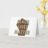 ブラック・ライブズ・マターBLM カード (黄色い花)