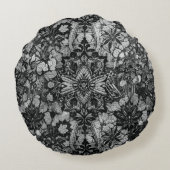 ブラック・ラケワーク・アーティストリー ラウンドクッション (裏面)