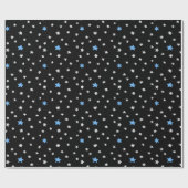 ブラック・ラッピング・紙 ラッピングペーパー (フラット)