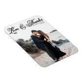 ブラック・ラブ感謝していとスかわいらしト・フォト結婚ズ マグネット (右側)