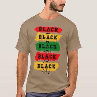 ブラック・ラブ・ブラック・ジョイ・ブラック・エクセレンス・ブラック・プライド Tシャツ