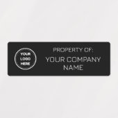 ブラック |ラベルミニマルのロゴプロパティの追加 ラベル (デザイン2)