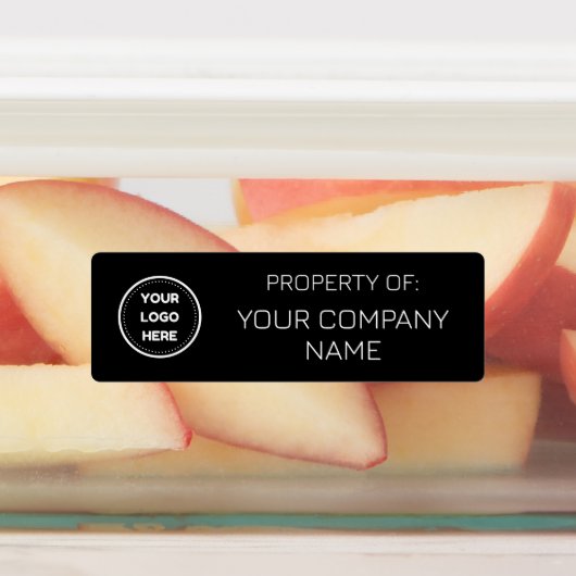 ブラック |ラベルミニマルのロゴプロパティの追加 ラベル (貼付)