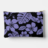 ブラック/ラベンダーのピンクビキニ模様 アクセサリーポーチ (裏面)