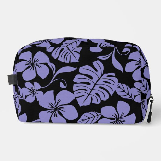 ブラック/ラベンダーのピンクビキニ模様 ドップキット (正面)