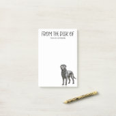 ブラック・ラボの恋人 ポストイット (デスク上)