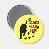 ブラック・ラボ・ママ マグネット (正面/裏面)