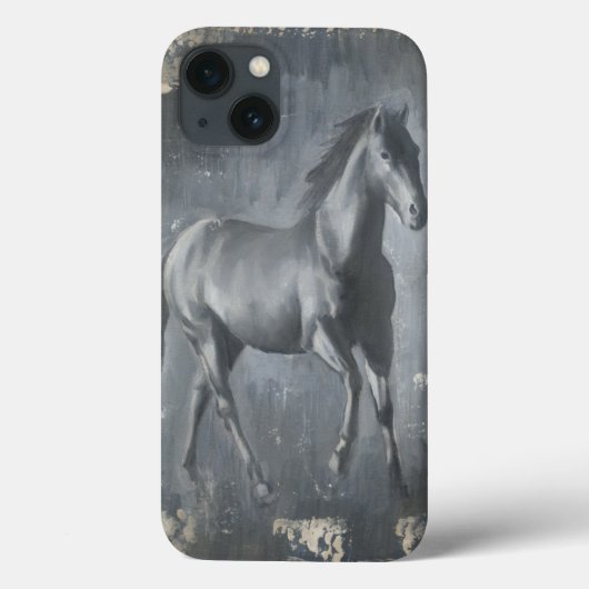ブラック・ランニング・スタリオン Case-Mate iPhoneケース (裏面)
