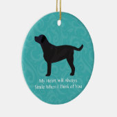 ブラック・ラ考えるボ・オブ・ユー・デザイン セラミックオーナメント (右)