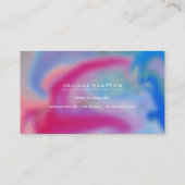 ブラック・ルクモダンセ・レインボー・ホログラフィック・フォイル・ブシネ 名刺 (裏面)