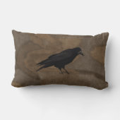 ブラック・ルーク・ブリティッシュ・コービデ素朴ッドと背景 ランバークッション (裏面)