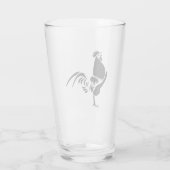 ブラック・ルースターがグッド・モーニング・アラームを鳴らす タンブラーグラス (裏面)