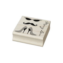 ブラック&レッドで完璧な外観+バック&アイディア ラバースタンプ