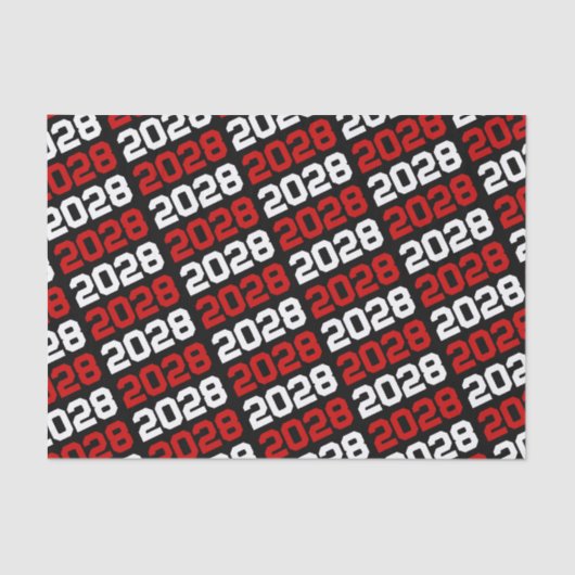 ブラック&レッドの卒業式 薄葉紙 (正面)