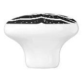 ブラック&レッドクリスマス セラミックノブ (側面)